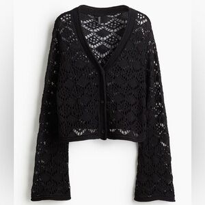 H&M Pointelle-knit Cardigan small